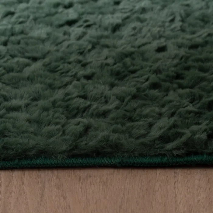 Flauschiger Teppich - Bobby Grün