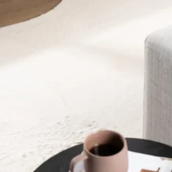 Flauschiger Teppich - Cozy Ripple Creme