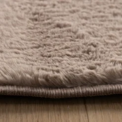 Flauschiger Teppich - Cozy Ripple Taupe