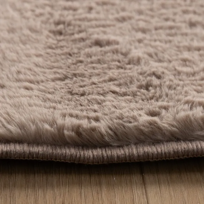 Flauschiger Teppich - Cozy Ripple Taupe