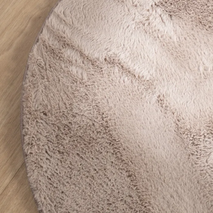 Flauschiger Teppich - Cozy Ripple Taupe