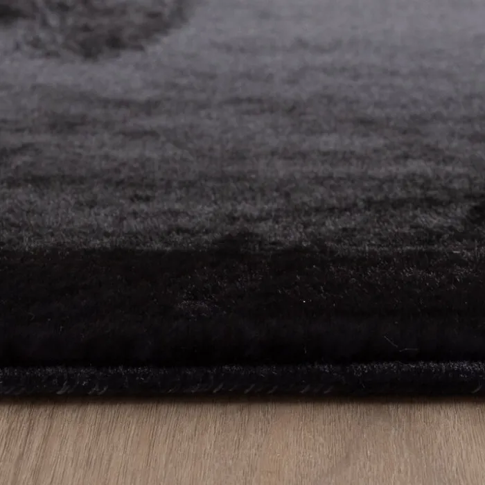 Flauschiger Teppich - Cozy Schwarz