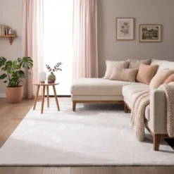 Flauschiger Teppich - Cozy Weiß