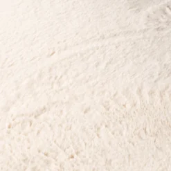 Flauschiger Teppich Oval - Cozy Creme