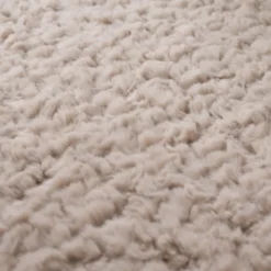 Flauschiger Teppich Rund - Bobby Creme