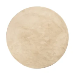 Flauschiger Teppich Rund - Cozy Beige
