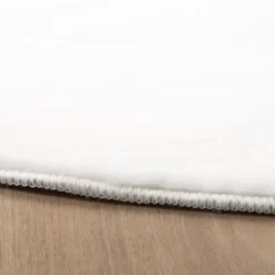 Flauschiger Teppich Rund - Cozy Weiß