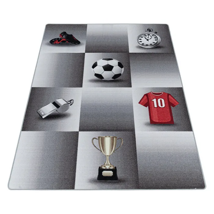 Fußballteppich - Pleun Champion Grau