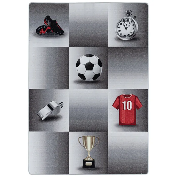 Fußballteppich - Pleun Champion Grau