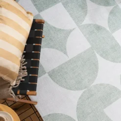 Gartenteppich Abstrakt - Groovy Tiles Grün