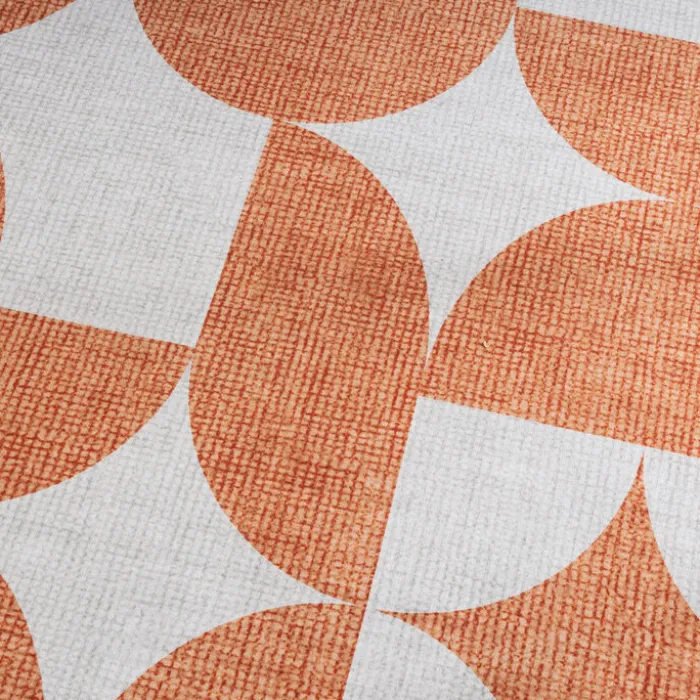 Gartenteppich Abstrakt - Groovy Tiles Terrakotta