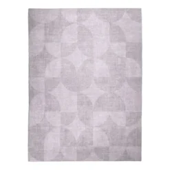 Gartenteppich Abstrakt - Groovy Tiles Grau