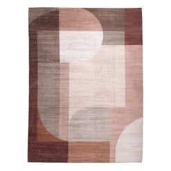 Gartenteppich Abstrakt - Groovy Shapes Creme Terra