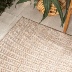 Garten Teppich - Nusa Lines Beige