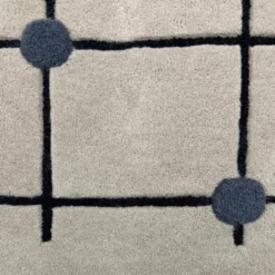 Geometrischer Teppich - Brunello Dots Bunt