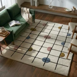 Geometrischer Teppich - Brunello Circles Bunt
