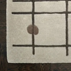 Geometrischer Teppich – Brunello Dots Terrakotta | Volero