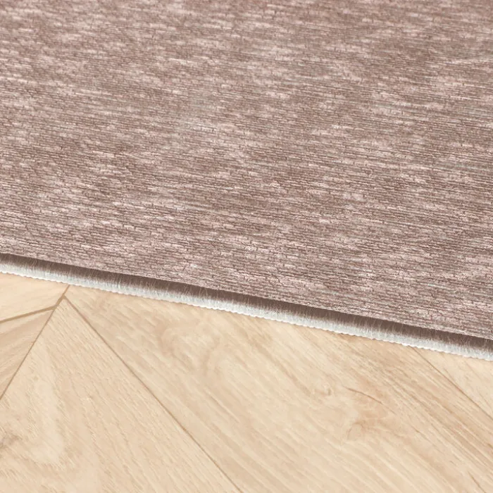 Geometrischer Teppich - Swing Circles Blau Braun