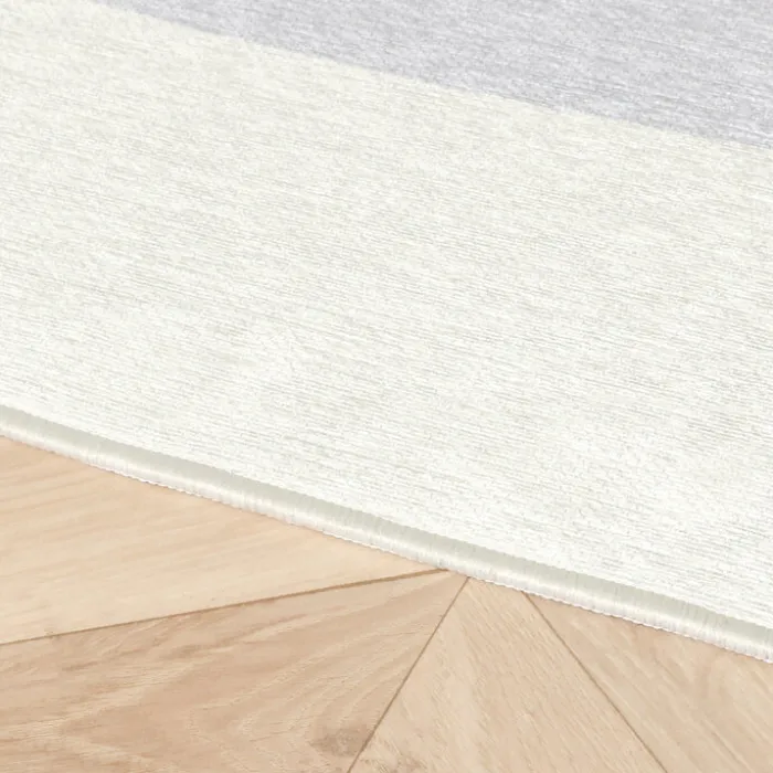Geometrischer Teppich - Swing Waves Blau