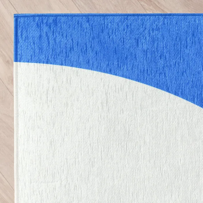 Geometrischer Teppich - Swing Shapes Blau