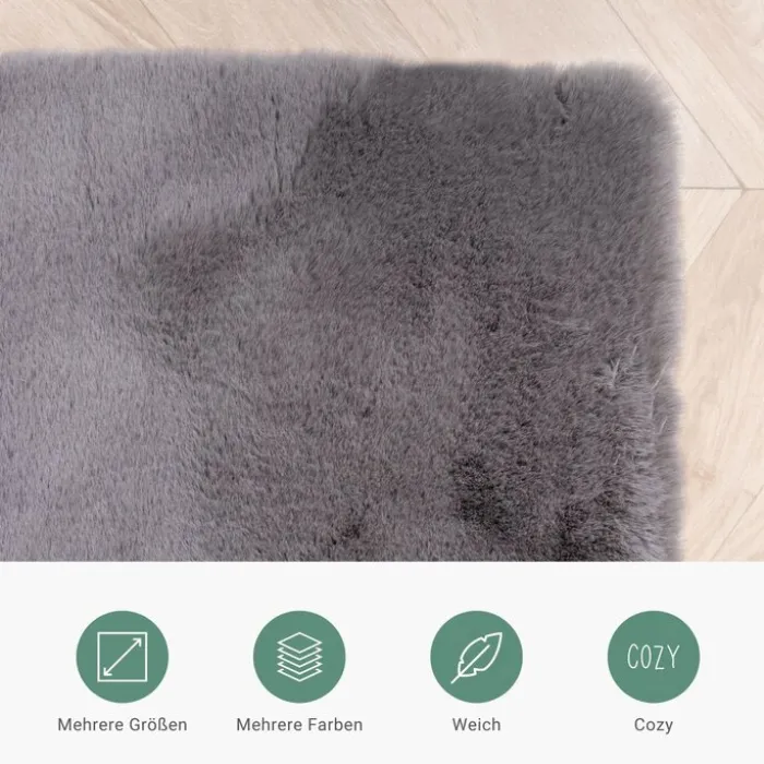 Hochflor Läufer - Comfy Supreme Anthrazit
