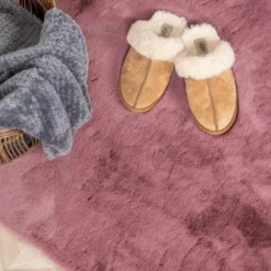Hochflor Läufer - Comfy Supreme Dunkelrosa