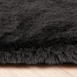 Hochflor Läufer - Comfy Supreme Schwarz