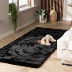 Hochflor Läufer - Comfy Supreme Schwarz