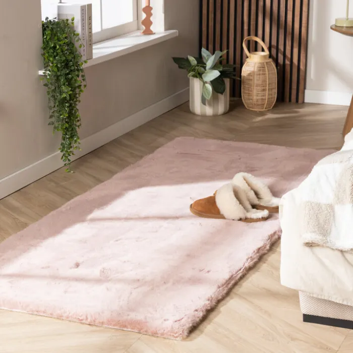 Hochflor Läufer - Comfy Supreme Rosa