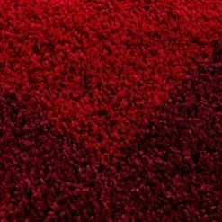 Hochflor Läufer - Edge Rot - 80x250cm