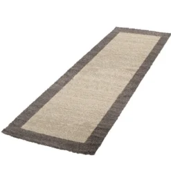Hochflor Läufer - Edge Taupe - 80x250cm
