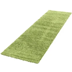 Hochflor Läufer - Life Grün - 80x250cm