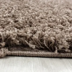 Hochflor Läufer - Life Hellbraun - 80x250cm