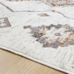 Hochflor Teppich - Blend Aztec Creme Bunt