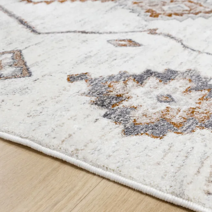 Hochflor Teppich - Blend Aztec Creme Bunt