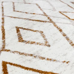 Hochflor Teppich - Blend Diamond Creme Bunt