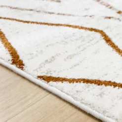 Hochflor Teppich - Blend Diamond Creme Bunt