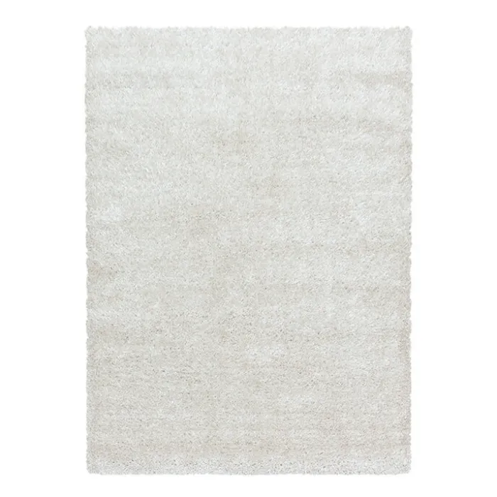 Hochflor Teppich - Blushy Creme Weiß