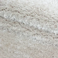 Hochflor Teppich - Blushy Creme Weiß