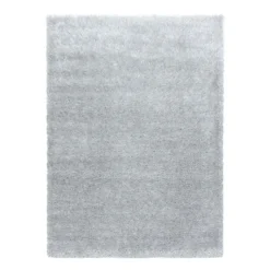 Hochflor Teppich - Blushy Hellgrau
