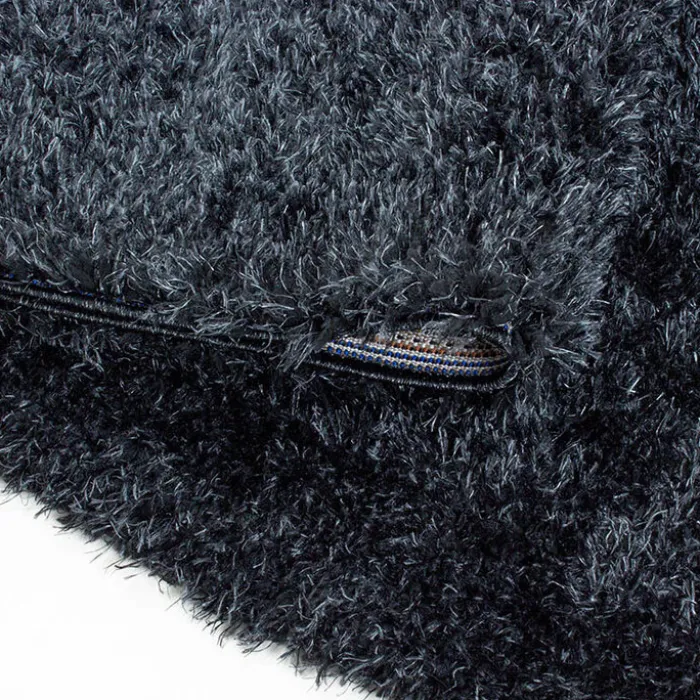 Hochflor Teppich - Blushy Schwarz Meliert