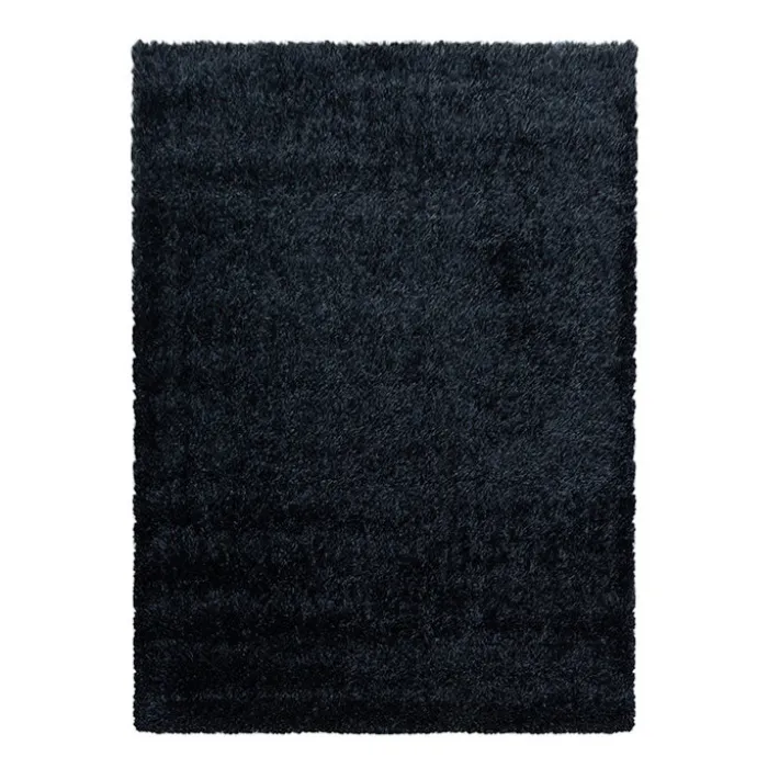 Hochflor Teppich - Blushy Schwarz Meliert