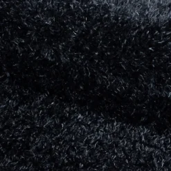 Hochflor Teppich - Blushy Schwarz Meliert
