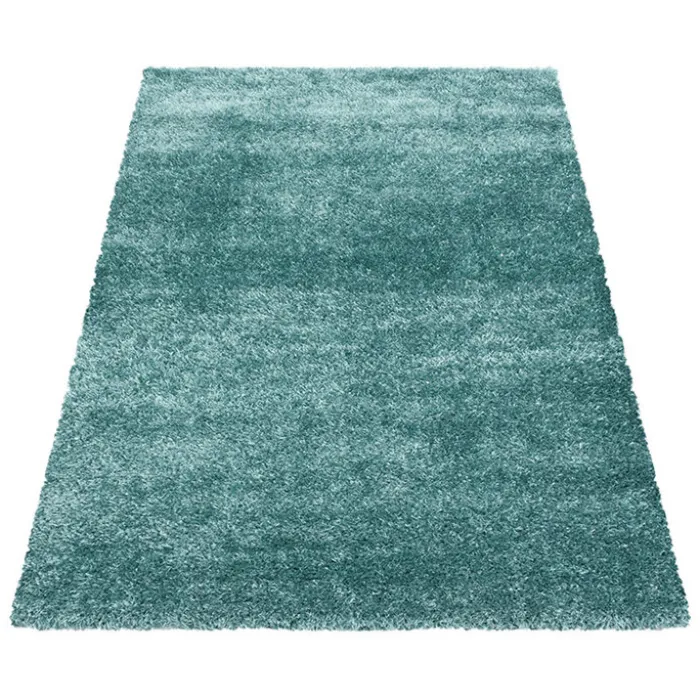 Hochflor Teppich - Blushy Türkis