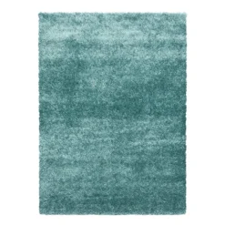 Hochflor Teppich - Blushy Türkis