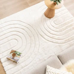 Hochflor Teppich - Carvy Arches Creme
