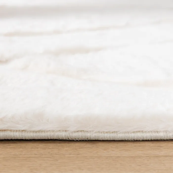 Hochflor Teppich - Carvy Curves Creme