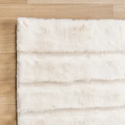 Hochflor Teppich - Carvy Curves Creme