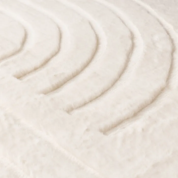 Hochflor Teppich - Carvy Curves Creme