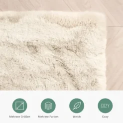 Hochflor Teppich - Comfy Supreme Creme